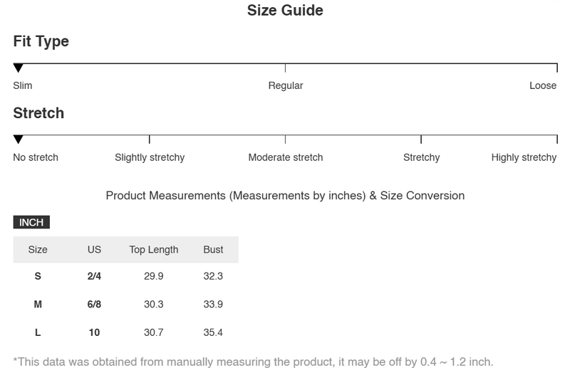 Size Chart for Audrey | Crochet Knit Sleeveless Cover-Up Mini Dress