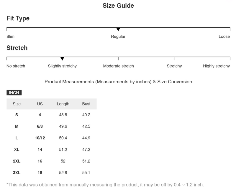 Size Chart for Juliette | Full Size Tie Back Flounce Sleeve Dress