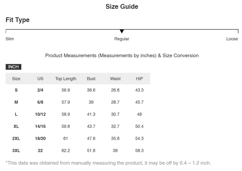 Size Chart for Celia | Full Size Surplice Wide Leg Jumpsuit with Pockets